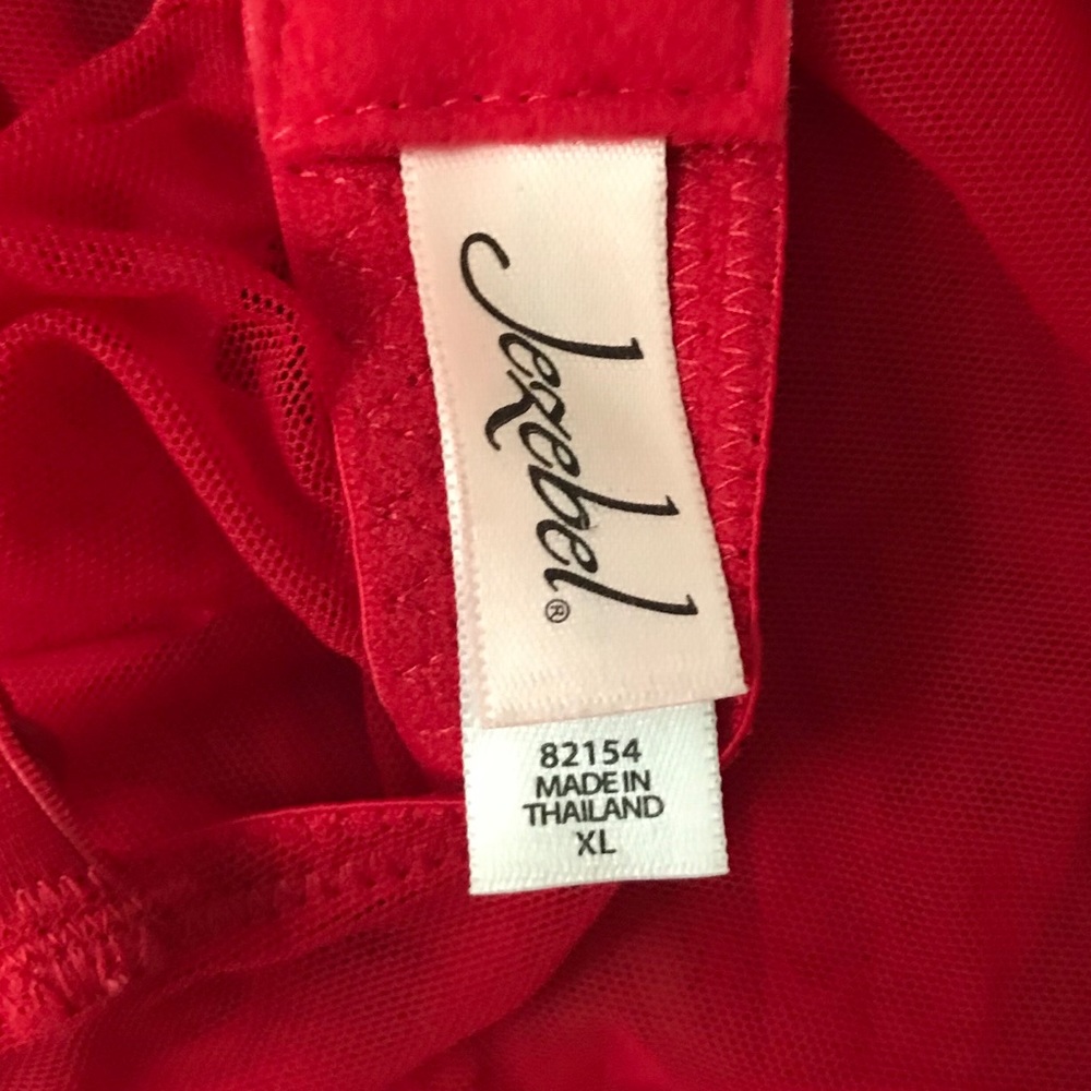 Red Ruffled Babydoll Top - Picture 5 of 5